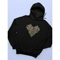 thumbnail image 3 of I Love You Baby Heart Hoodie Women -Image by Shutterstock, Female Small, 3 of 4