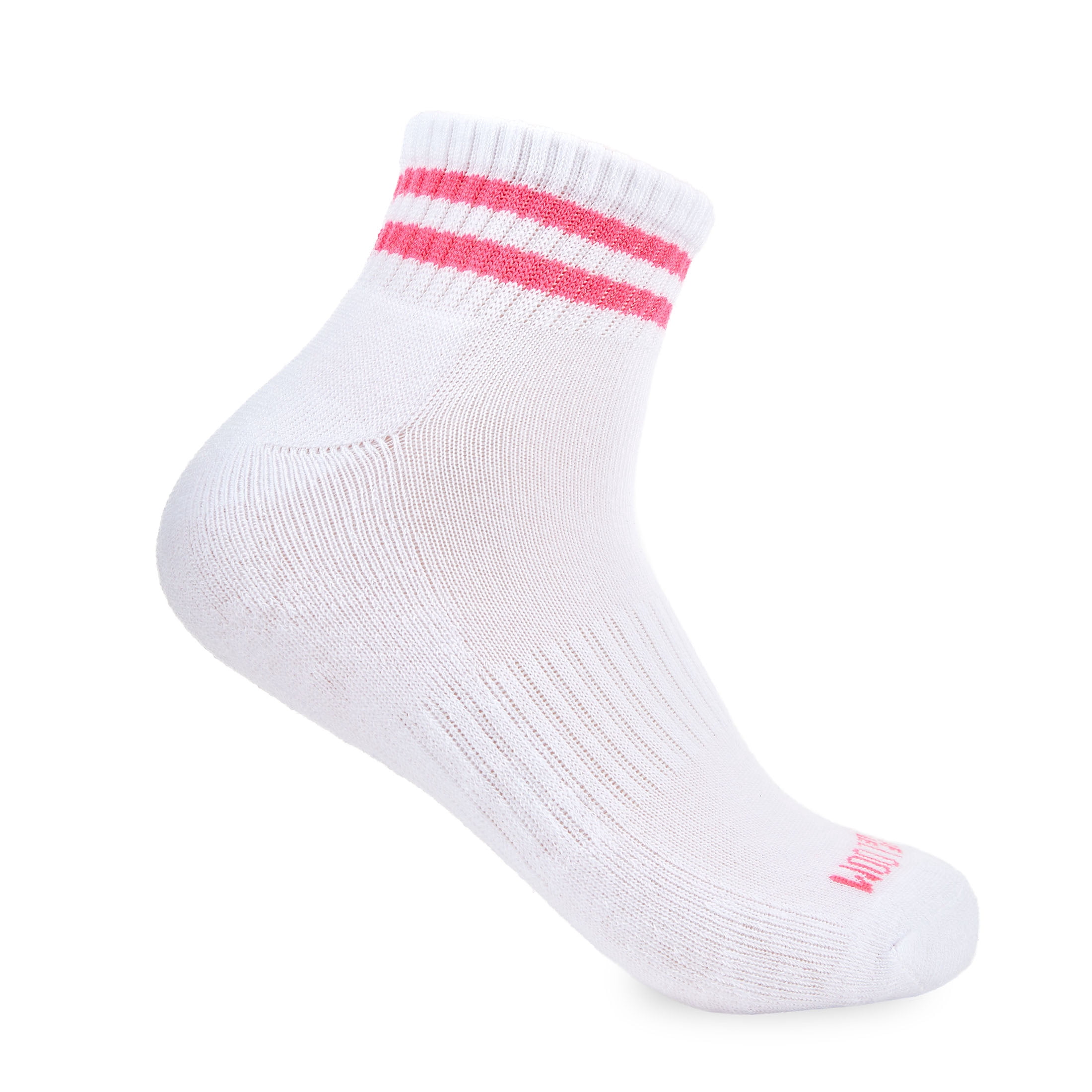 Fruit of the Loom All Day Comfort Girls Ankle Socks, Sizes 6-10, 10-Pack