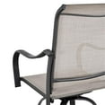 thumbnail image 5 of Patio Festival Fabric 3-Piece Outdoor Bistro Set in Black & Gray, 5 of 7