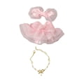thumbnail image 2 of Conjunto de ropa para muñecas de niña vestido con lazo tocado regalo para muñecas perfecl, 2 of 6