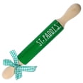 thumbnail image 4 of St. Patrick's Day Tiered Tray Decor Tabletop Wood Green Mini Rolling Pin Decoration, 4 of 7