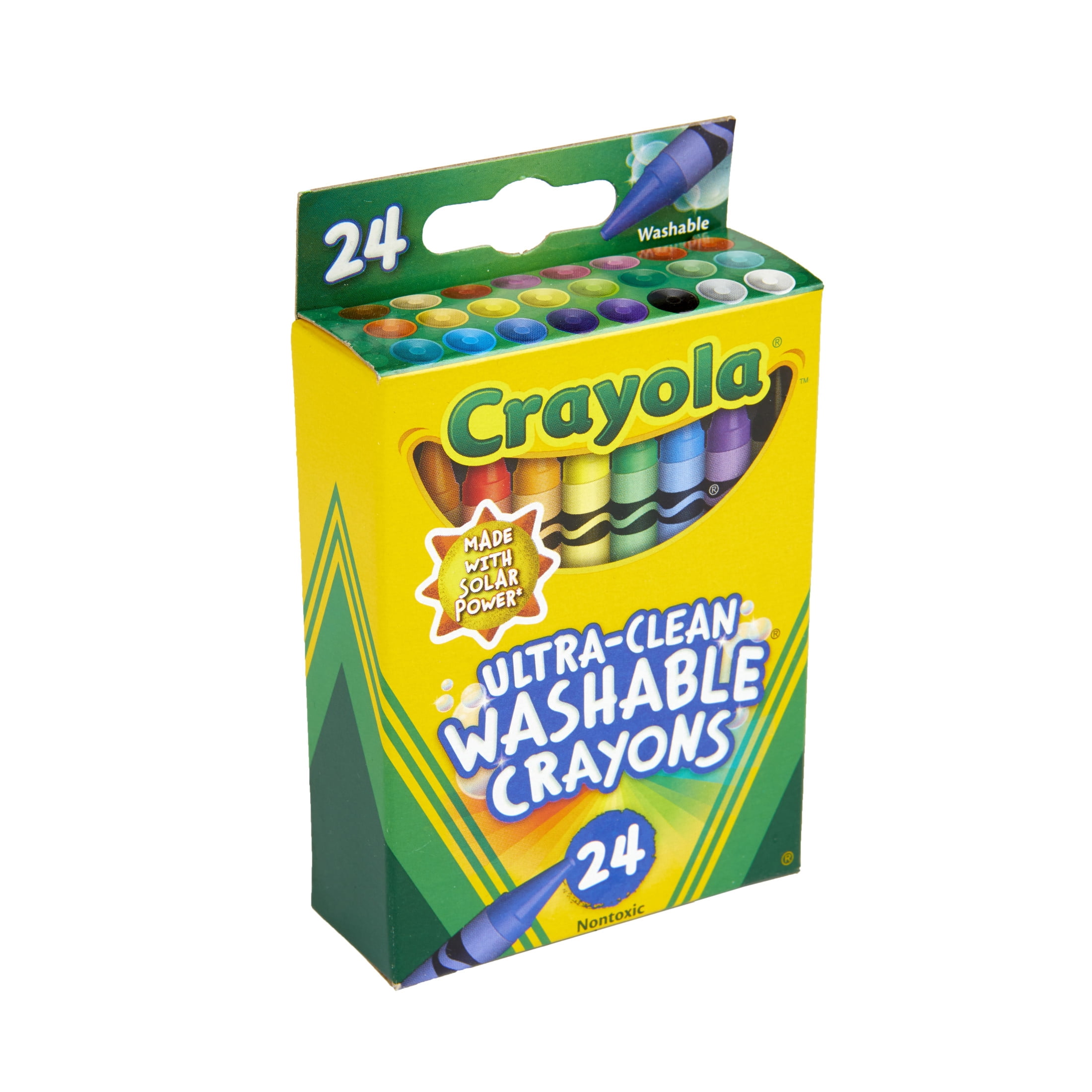 Crayola Ultra-Clean Washable Crayons, 24 Ct, School Supplies for Kids, Art Supplies, Gifts for Kids
