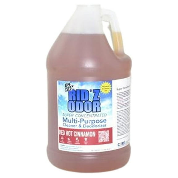 RID'Z Odor Concentrate Multi-Purpose Cleaner & Deodorizer - Red hot Cinnamon, 128 Oz // UKO641-1