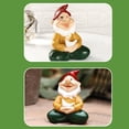 thumbnail image 3 of Estatua De Gnomos De Resina, Figuritas De Enanos, Adornos Para Meditación Al Aire Libre, Decoraciones De Jardín Para El Hogar, Adornos De Guardería Serendint HA037417-00, 3 of 6