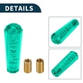 thumbnail image 5 of Unique Bargains Car Shift Knob 15cm Front Shift Lever Knob Universal for Automatic and Manual Vehicle Acrylic Green with 2 Adapter 1 Set, 5 of 6