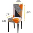thumbnail image 2 of GHSDFBB Dining Chair Covers Set of 4 Stretch Chair Covers for Dining Room Washable Removable Dining Chair Protector Decoration Chair Slipcover for Kitchen Dining Room,Cube, 2 of 7