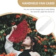 thumbnail image 3 of Folding Hand Fan Bag Lace Fan Bag Folding Handheld Fan Protector Bag Pouch, 3 of 6