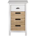 thumbnail image 2 of Manhattan Comfort Commode à 4 Tiroirs en Blanc et Naturel, 2 of 5