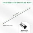 thumbnail image 3 of 250mm 304 Stainless Steel Tube, 4mm OD 0.2mm Wall Thickness Seamless Stainless Steel Tubing, Metal Straight Pipe [0.16x0.008x10IN], 3 of 7