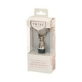 thumbnail image 4 of Twine Stag Wine Bottle Stopper, Keep Wine Fresh, Fits Standard Bottles, Metal, Rubber Seal, Silver, Set of 1, 4 of 4