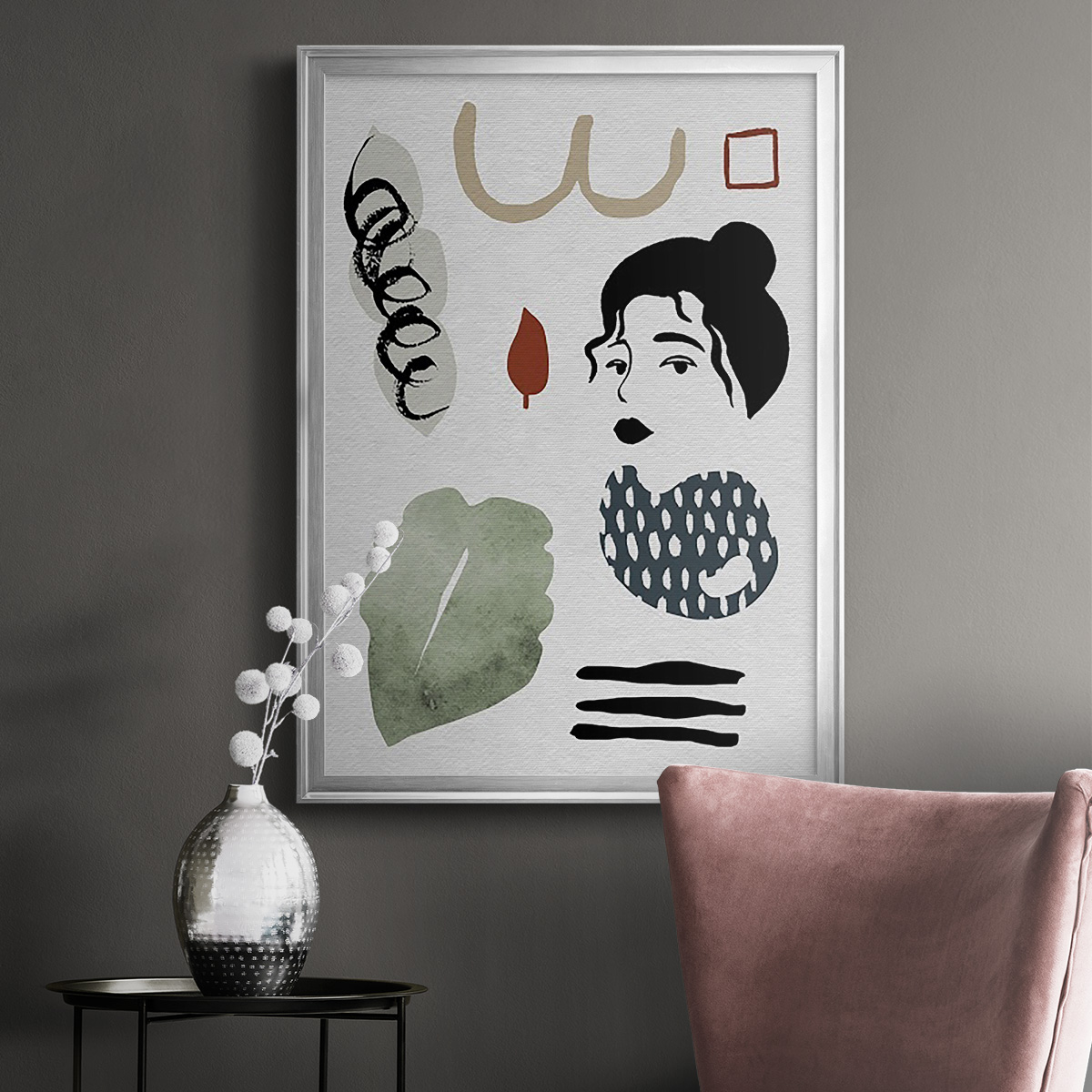 Collected Mindfulness IV Premium Framed Print, in Gold, Black, or Silver - Ready to Hang