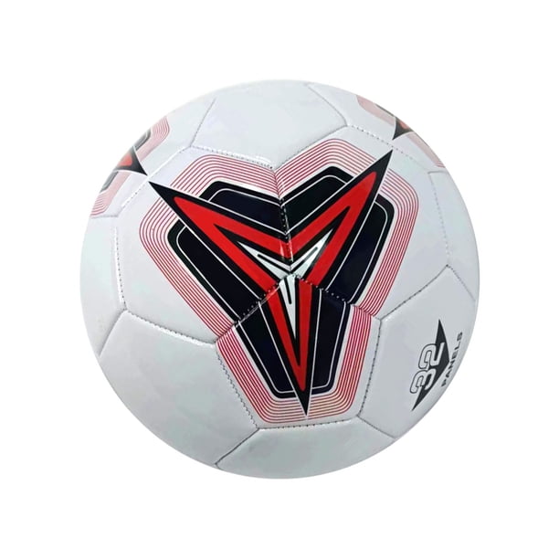 Balón de fútbol Sonducket de vejiga de goma para entrenamiento profesional talla 5 blanco negro rojo