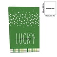 thumbnail image 3 of St. Patrick's Day Clover Kitchen Towel – Multicolor Polyester Dishcloth for Home Decor & Cleaning, 25.9x17.7in (Fast-Drying, Holiday Theme), 3 of 6