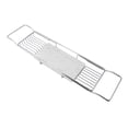 thumbnail image 1 of Metal Marble Bathtub Rack with Anti Slip, Space Saving, Multi Functional Expandable Bathtub Tray for House Warming Gift, 1 of 8