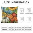 thumbnail image 5 of Qinduosi Fall Pillow Covers Fall Autumn Thanksgiving Pumpkin Sunflower Throw Pillow Cases Blue Farmhouse Decorative Cushion Cover White, 5 of 5