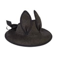 thumbnail image 4 of Almencla Kids Sun Hat Breathable Lovely Straw Hat for Travel Beach Picnic Camping Outdoor Black, 4 of 8
