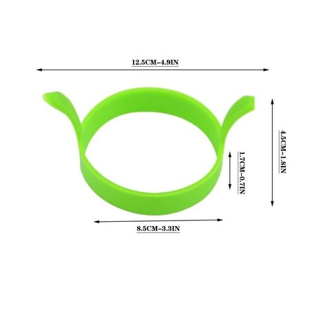 

Yrtoes Silicone Round Eg g Rings Mold Nonstick Frying Omelet Mould