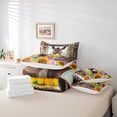 thumbnail image 5 of Homewish Kawaii Brown Donkey Bedding Comforter Set 7pcs, Cartoon Farm Animal King Bedding Sets, Sunflower Floral Print Bed Sheets, Ultra Soft Bedroom Decor, 5 of 7