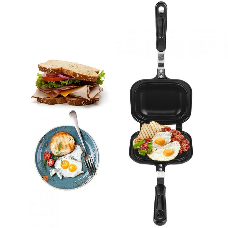 Pancake Pan Maker - Double Sided Nonstick Maker with 4 Small Circle Mould  Designs for Perfect Eggs, French Toast, Omelette, Flip Jack, and Crepes