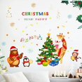 thumbnail image 5 of pieza de calcomanía de pared navideña, extraíble, calcomanía de pared DIY de árbol de Navidad, Ch, 5 of 5