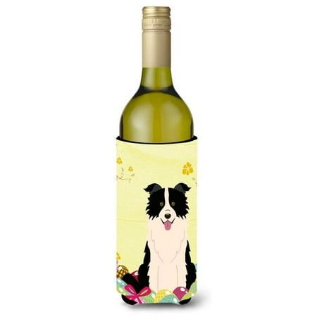 

Easter Eggs Border Collie Black White Wine Bottle Beverge Insulator Hugger