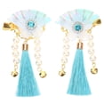 thumbnail image 1 of 1 par de cabello decorativo pin de borla japonesa clips delicados clips de banda, 1 of 5