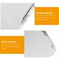 thumbnail image 5 of KAKOWELY Silver Metal Notebook with Pen Holder Compact Size for Writing Use Mini Notepad 3.5 x 2.1 inches,4.45"X2.95"X0.35", 5 of 5