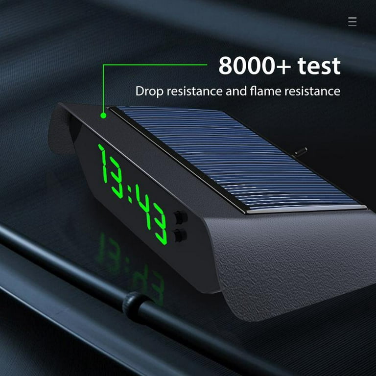  Novinex Car Clock Digital Solar Powered Car Electronic