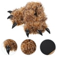 thumbnail image 2 of 1 par de pantuflas de felpa creativas de invierno para interiores, cálidas y antideslizantes., 2 of 5