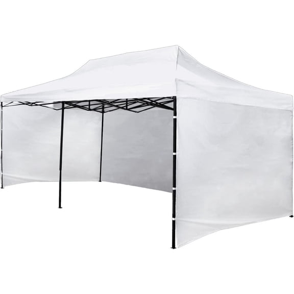 Carpa Pared 6 x 3 Metros Practiksa Toldo Lona Impermeable Plegable Color Blanco