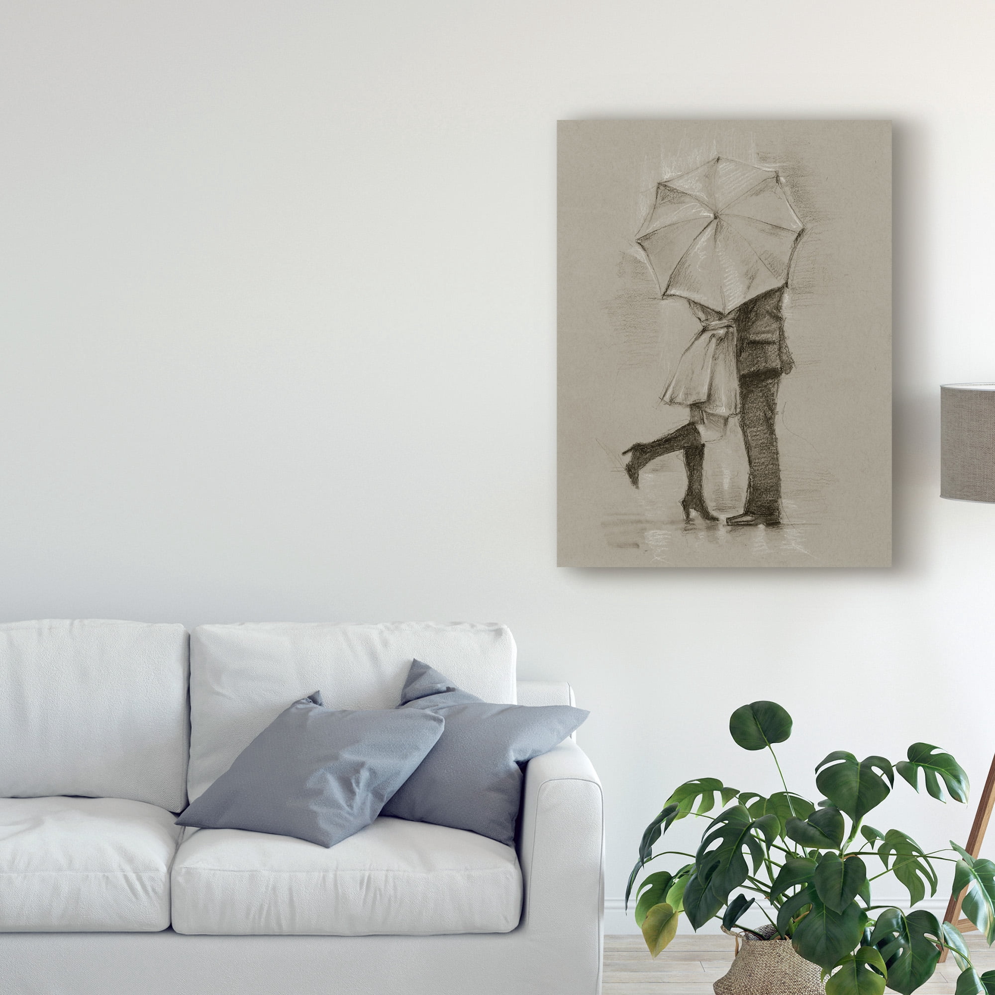 Trademark Fine Art 'Rainy Day Rendezvous III' Canvas Art by Ethan Harper