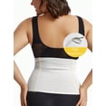 thumbnail image 4 of Waist Trainer for Women Corset Shapewear Tummy Control Body Shaper Front Buckle Breathable Waist Cincher White, 4 of 6