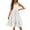 White -AQ17, variant on IYYVV Girl's Summer Sundress Spaghetti Strap Solid Cotton Line Midi Dress Casual Cami Dresses for 6-7 Years Cyan