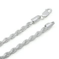 thumbnail image 2 of 4.8mm Solid .925 Sterling Silver Twisted Rope Chain Necklace, 26 inches, 2 of 7
