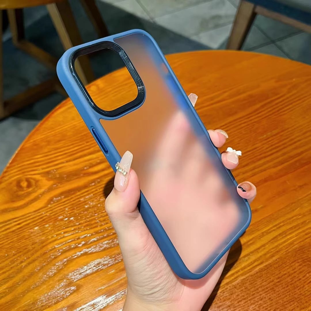 Phone Case for Apple 15 Skin Sense Phone Case Frosted Semitransparent IPhone14 Anti-Fingerprint 13ProMax Protective Case Xr