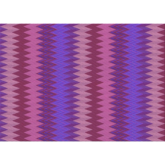 Ahgly Company Indoor Rectangle Patterned Medium Violet Red Pink Area Rugs, 8' x 12'