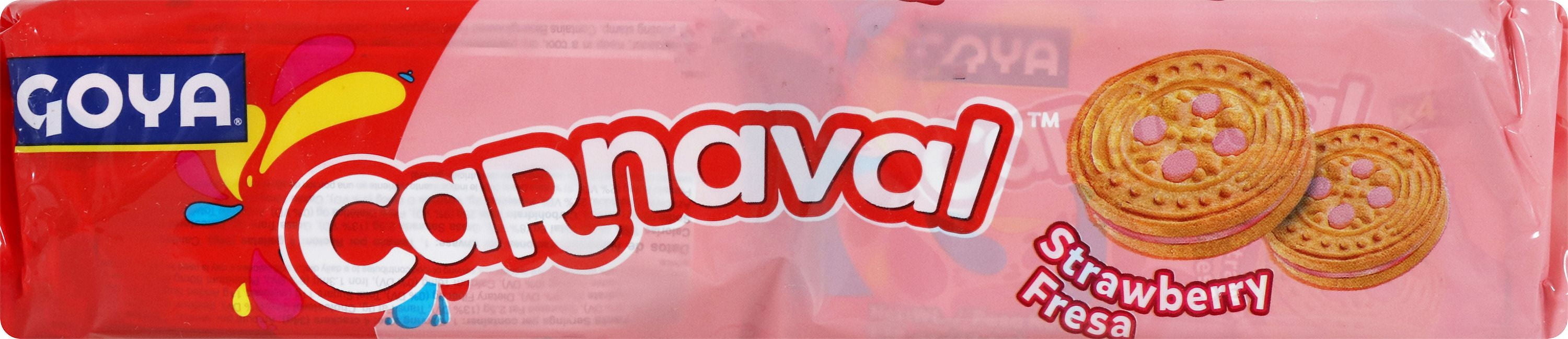 (2 pack) GOYA CARNAVAL STRAWBERRY COOKIES 14.2 OZ