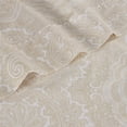 thumbnail image 4 of Superior 600 Thread Count 4-Piece Ivory Paisley Cotton Blend Sheet Set, King, 4 of 7