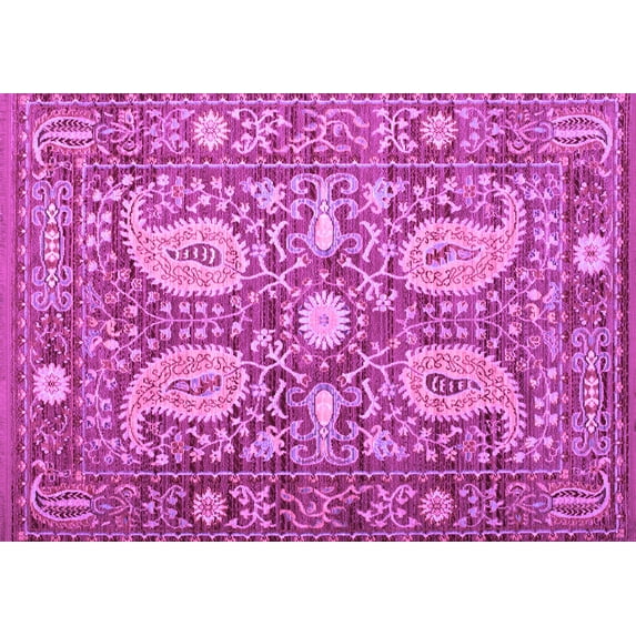 Ahgly Company Indoor Rectangle Persian Purple Traditional Area Rugs, 2' x 3'