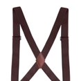thumbnail image 6 of Men Women Suspender with Swivel Hooks, Adults X Shaped Adjustable Elastic Straps, Side Clip Suspenders Trucker Suspenders Pants Supplies Coffee, 6 of 7