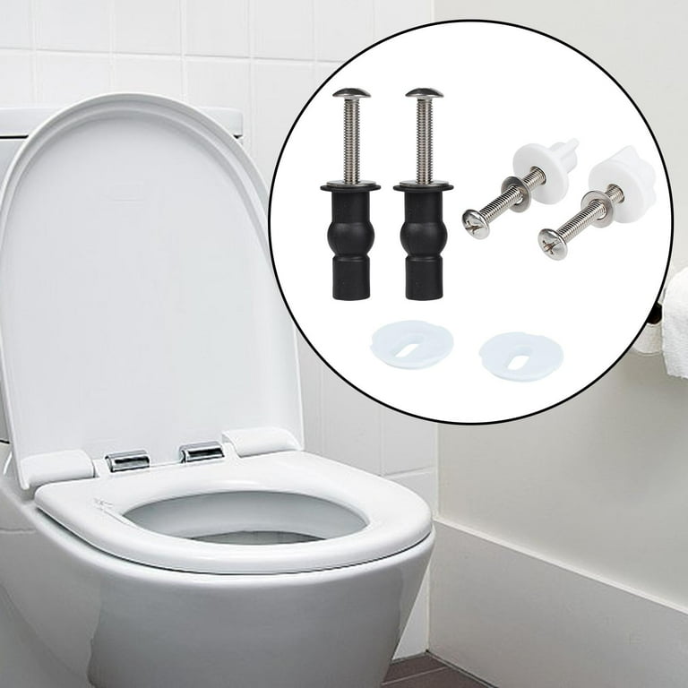 Universal Toilet Seat Hinges, Chrome-Plated Metal Hinges, Toilet