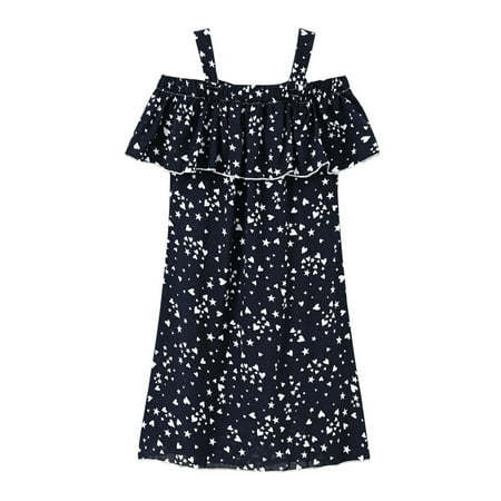 

DNDKILG Baby Toddler Girls Sleeveless Sundress Dresses Floral Summer Dress White 2Y-10Y 120
