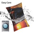 thumbnail image 6 of Salouo Sunset Western Cowgirl Pattern Pillow Cases,1PC Pillow Covers with Envelope Closure Decorative Pillow Case for Bed Couch,Pillows Not Included-16"x24", 6 of 6