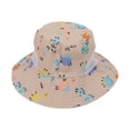 thumbnail image 3 of Baby Summer Hat,  Protection Toddler Fisherman Hat Breathable Cartoon Infant Sun Protection Hat With Windproof Rope For 6 Months To 3 Years Old, 3 of 8