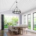 thumbnail image 3 of Millennium Lighting 6710 Florence 10 Light 36" Wide Taper Candle Chandelier - Black, 3 of 3