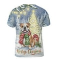 thumbnail image 2 of Merry Christmas Bulldog Snowy Winter with Gifts Tree Decorations All Over Print 3D Shirt Unisex Merch Dog Lover Gifts Idea - 12020, 2 of 6