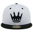 thumbnail image 2 of Men's New Era Gray Charlotte FC Throwback Mesh 59FIFTY Fitted Hat, 2 of 5