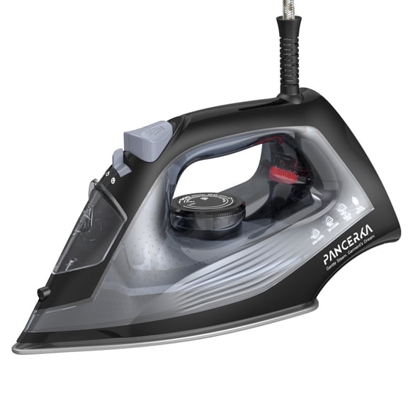 PANCERKA Electric Steam Iron for Clothes with Self-Cleaning Non-stick bottom plate, 1600W