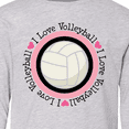 thumbnail image 4 of Inktastic I Love Volleyball Sports Long Sleeve Youth T-Shirt, 4 of 5