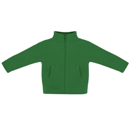 

Creative Knitwear Kids Full Zip Polar Fleece Jacket Kelly Green Sizes 12m-8